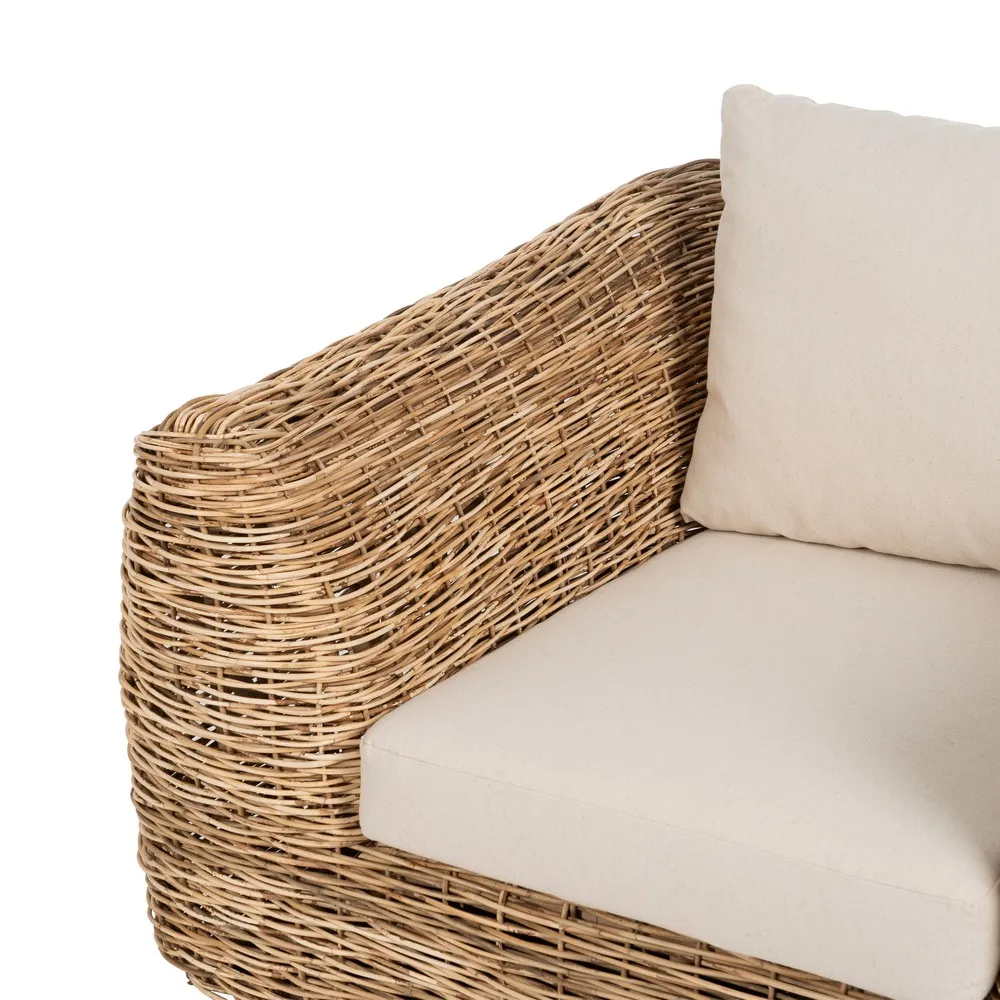 Fotoliu Ratan cu Perne, Natural Crem - CreativDeco.ro [6]