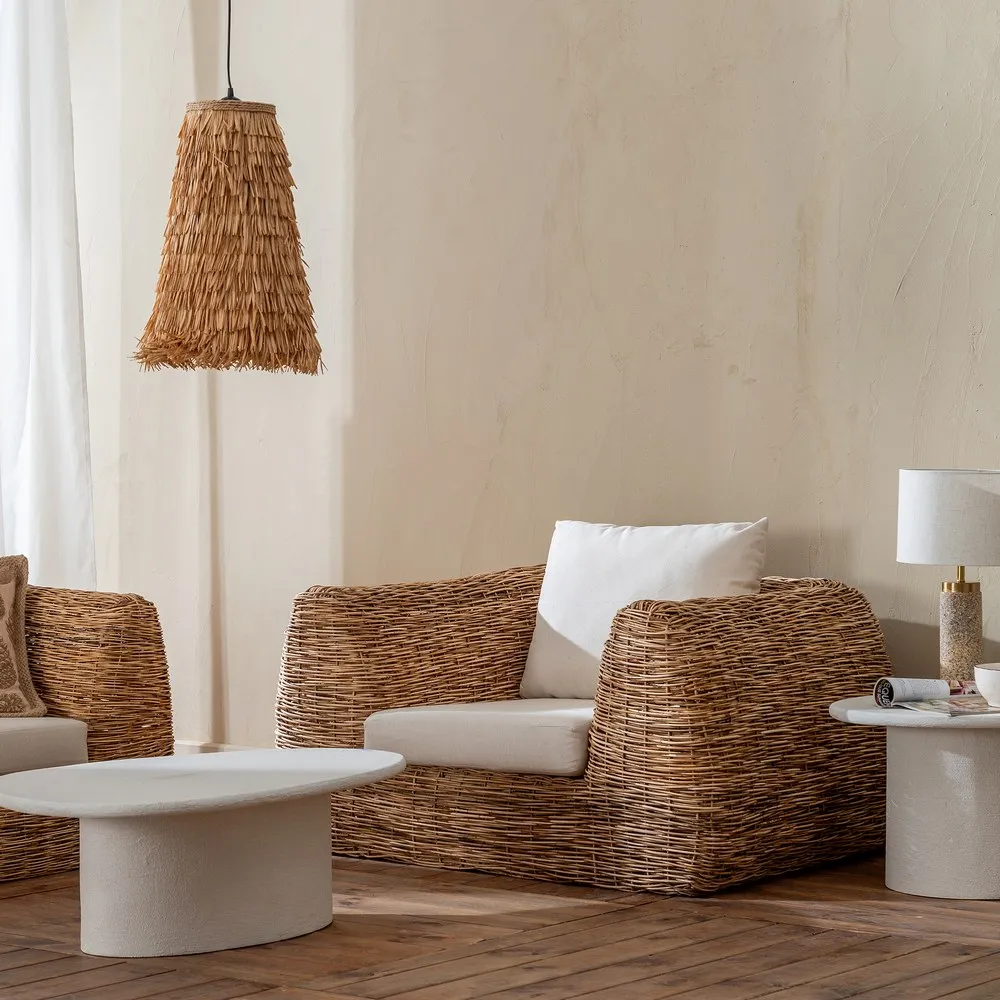 Fotoliu Ratan cu Perne, Natural Crem - CreativDeco.ro [3]