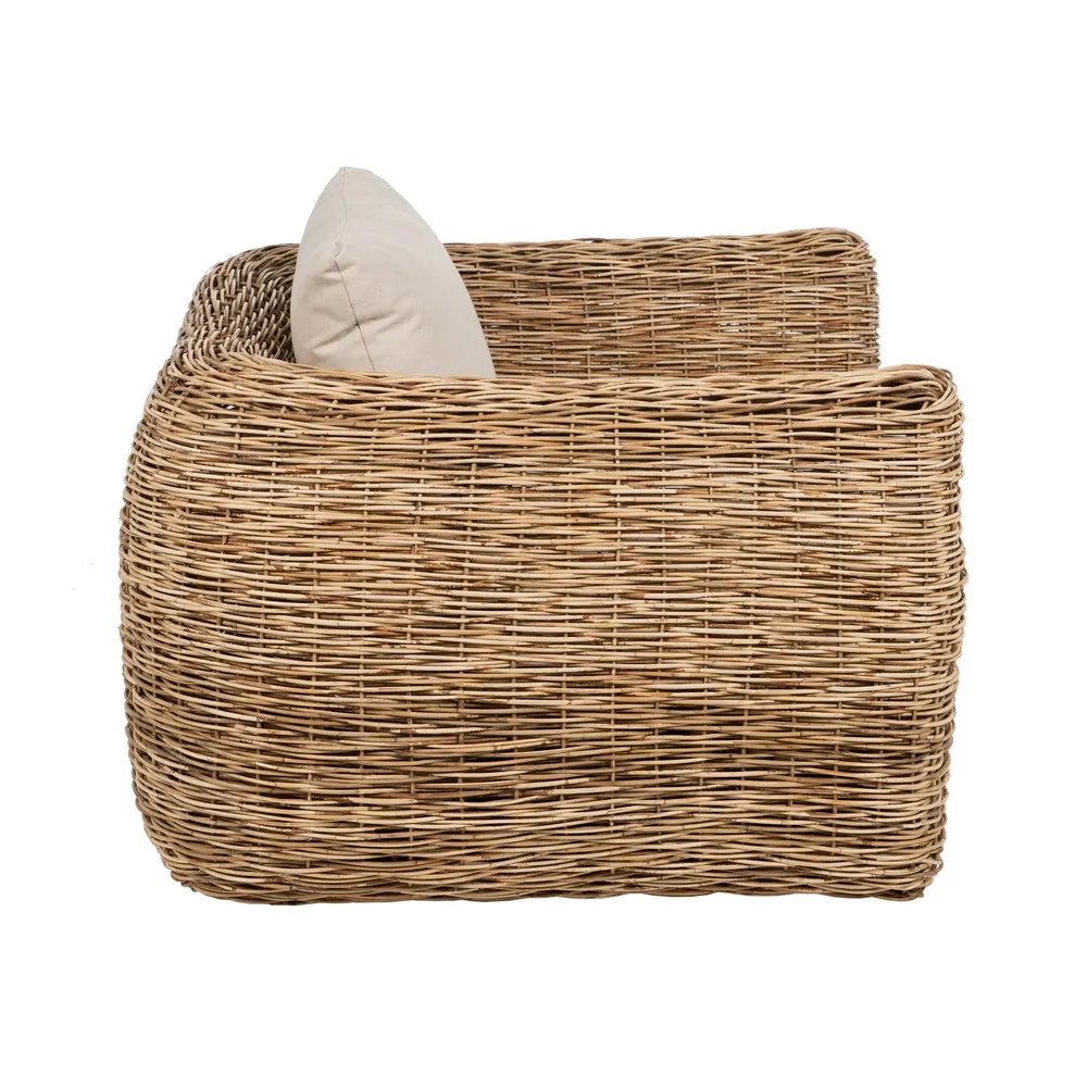 Fotoliu Ratan cu Perne, Natural Crem - CreativDeco.ro [4]