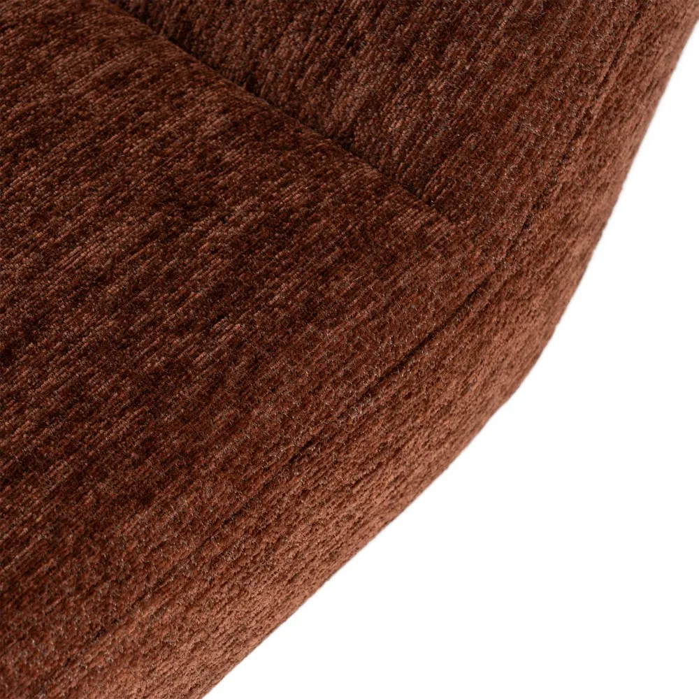 Fotoliu rotativ 360 din stofa maro inchis cu structura metalica [11]