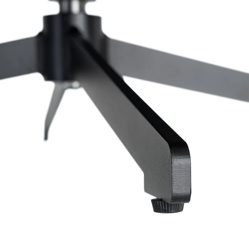 Fotoliu rotativ 360 din stofa maro inchis cu structura metalica [9]