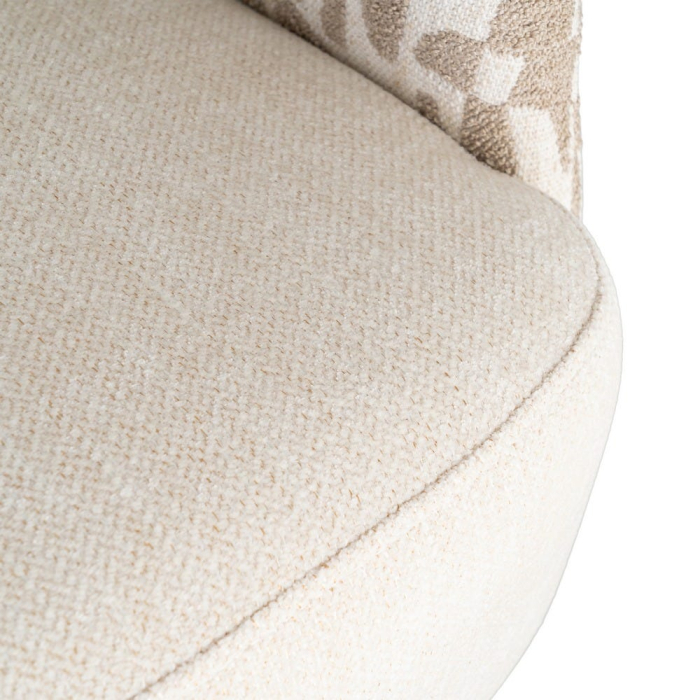Fotoliu rotativ crem bej cu brațe design contemporan interior [11]