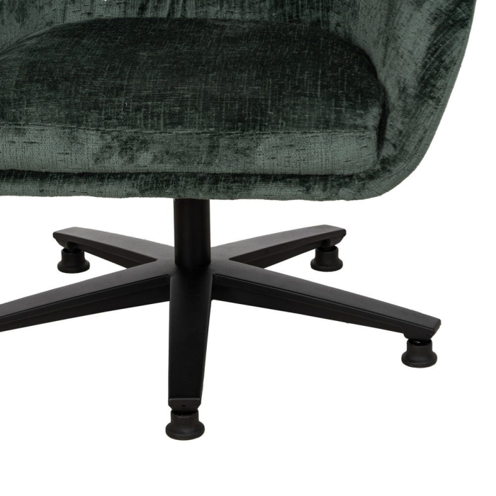 Fotoliu rotativ cu design organic din stofa verde [14]