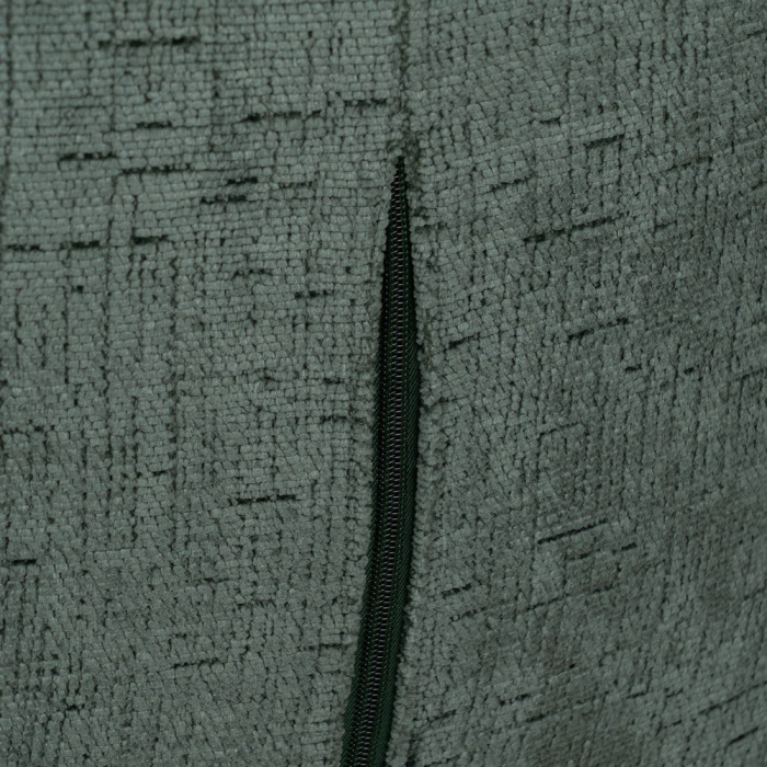 Fotoliu rotativ cu design organic din stofa verde [12]