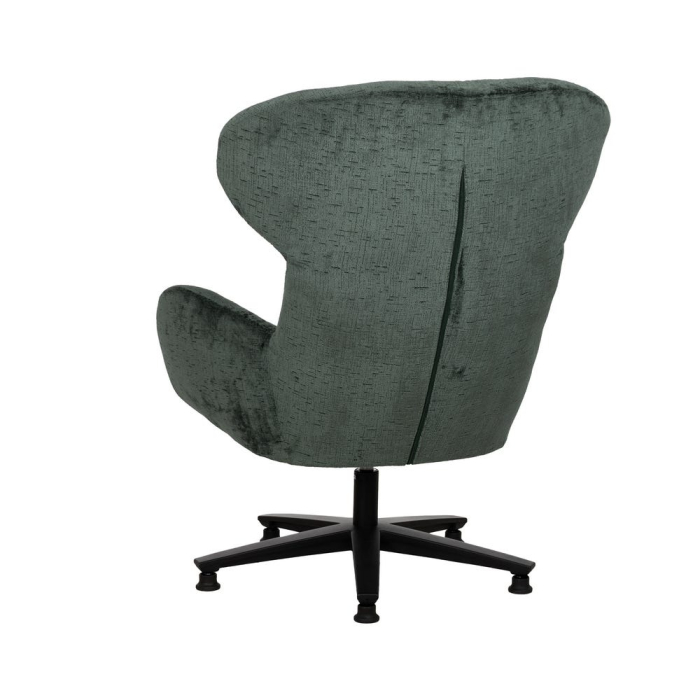 Fotoliu rotativ cu design organic din stofa verde [5]