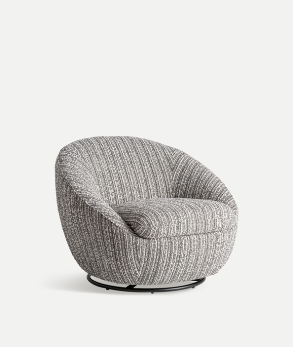 Fotoliu rotativ gri marmorat BUBU – titlu imagine principală [4]