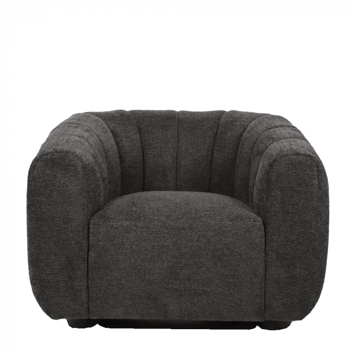 Fotoliu Ascot gri – vedere laterală în ambient neutru [3]