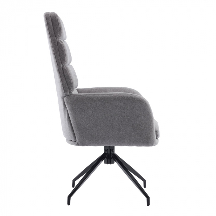 Fotoliu ergonomic rotativ gri cu spătar înalt – model Girar [3]