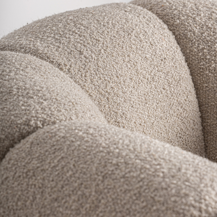 Fotoliu rotativ living crem cu bază aurie [8]