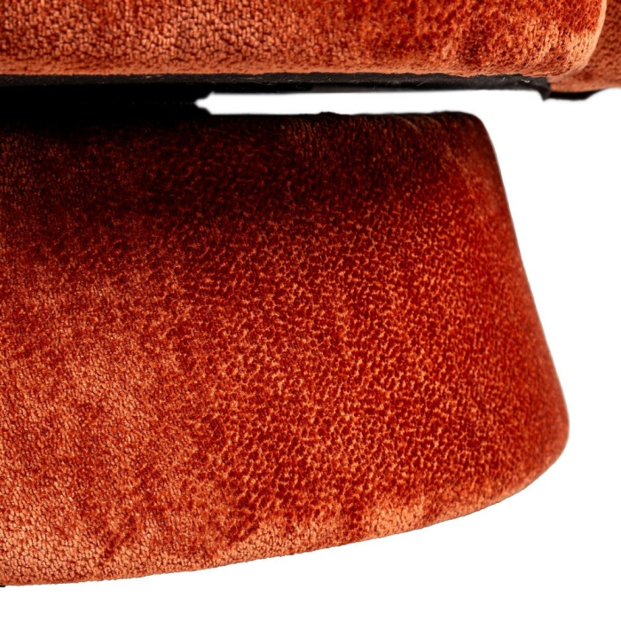 Fotoliu rotativ teracotă din stofă pentru uz rezidențial și HORECA [7]