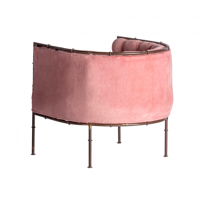 Fotoliu shabby chic roz capitonat|Fotolii vintage [4]