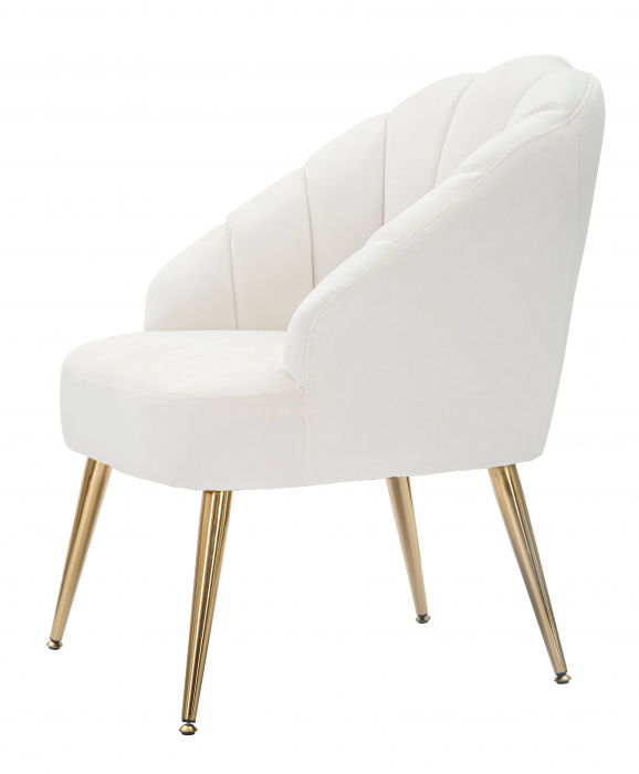 Fotoliu Shell crem, textil - CreativDeco.ro [5]