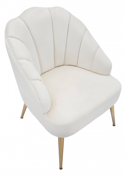 Fotoliu Shell crem, textil - CreativDeco.ro [4]