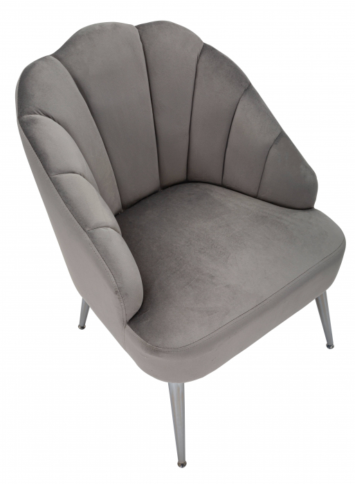 Fotoliu Shell gri, textil [4]