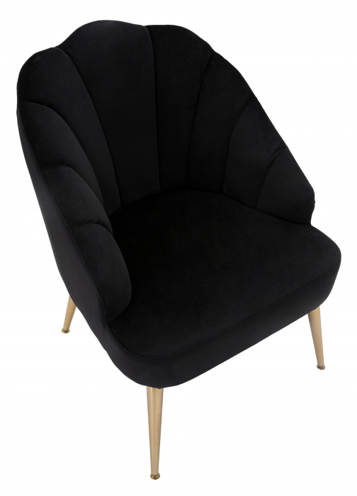Fotoliu Shell negru, textil, creativdeco.ro [5]