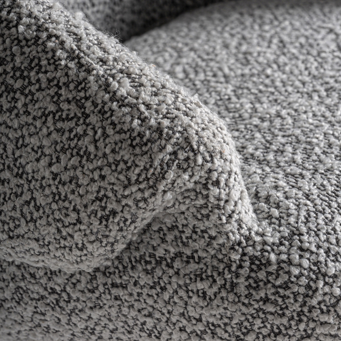 Fotoliu tapitat cu bază alb-negru și țesătură texturată Jacquard [5]