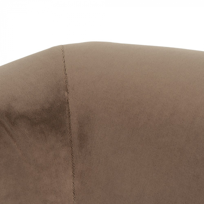 Fotoliu taupe catifea si lemn|Fotolii premium pentru decor rafinat [7]