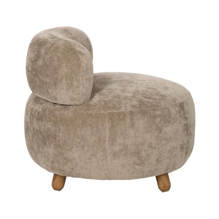 Fotoliu din stofa bej taupe modern si versatil | CreativDeco.ro [3]