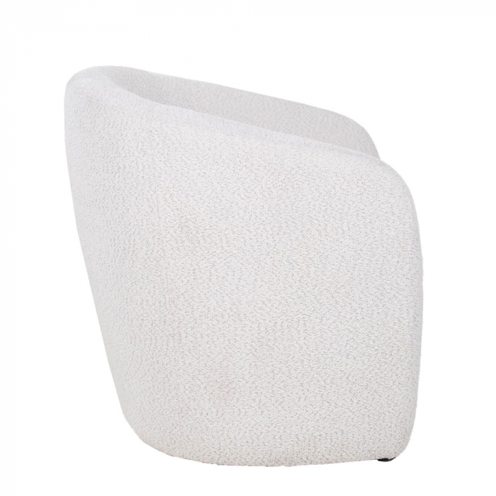 Fotoliu crem sculptural rotund Bold [3]