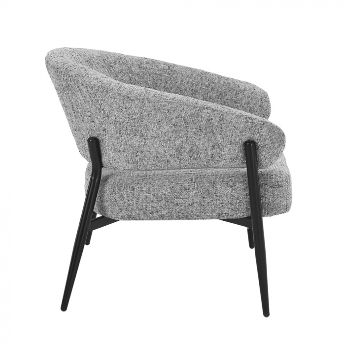 Fotoliu modern gri cadru metalic Moritz [2]