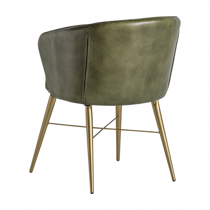 Fotoliu vintage piele verde | Fotolii de lux [4]