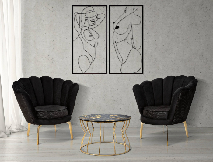 Fotoliu Viena Plus negru, textil - creativdeco.ro [2]