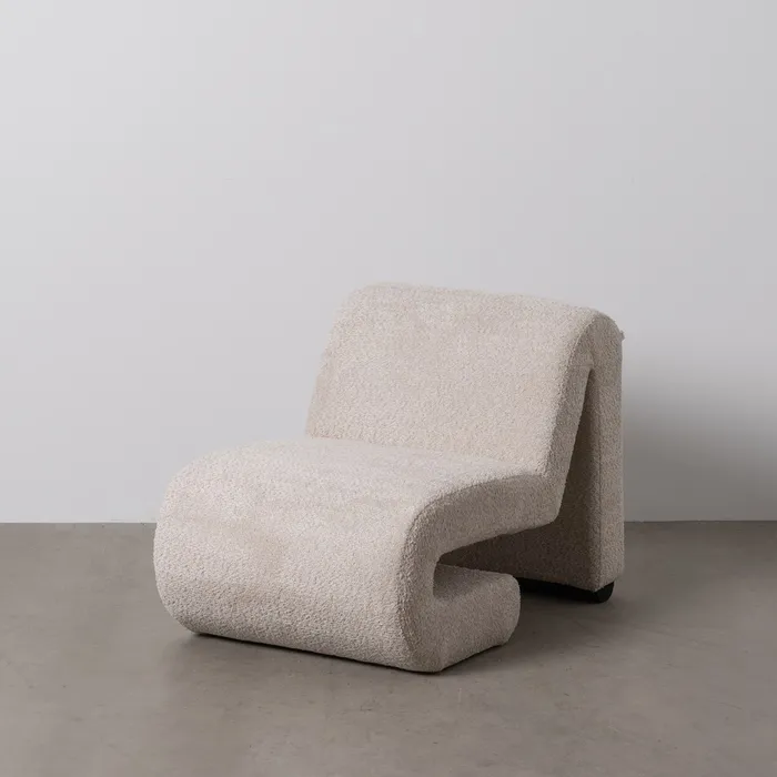 Fotoliu YOKOHAMA Plus, Stofa boucle Crem - de la creativdeco.ro [2]