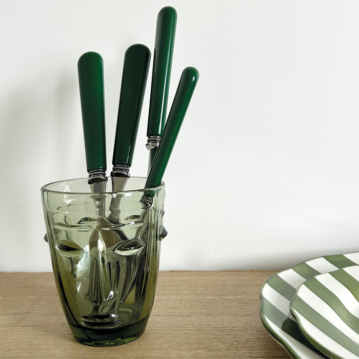Furculita Inox Verde|Tacamuri Design Premium [3]