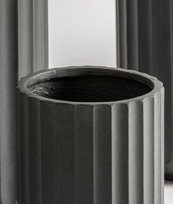 Ghivece ceramică gri decorative Tavo [2]