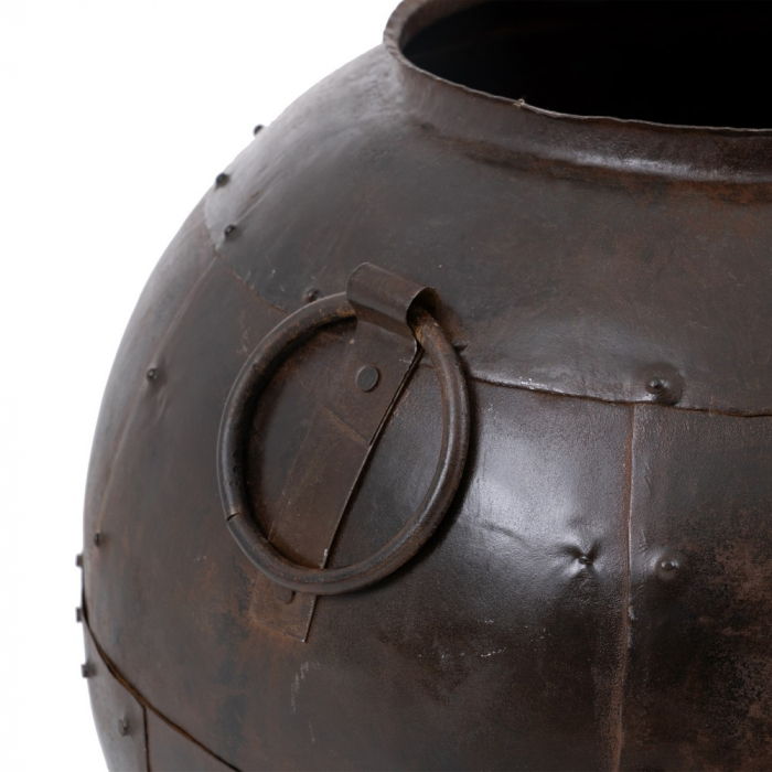 Ghiveci decorativ metalic cupru antichizat CreativDeco - Design industrial vintage [7]