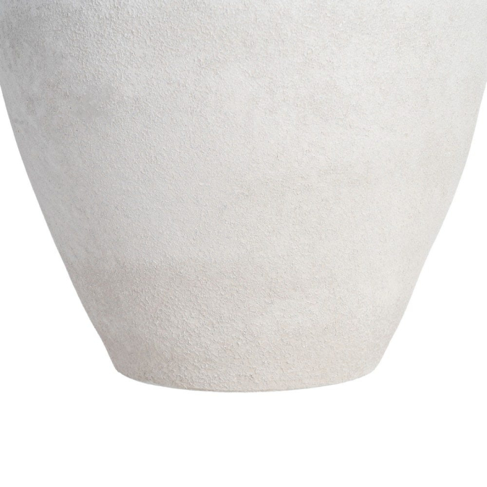 Ghiveci decorativ ceramică albă formă rotunjită [6]