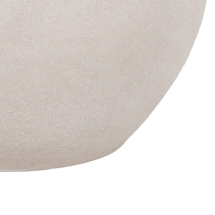 Ghiveci decorativ ceramică albă rotunjit voluminos [6]