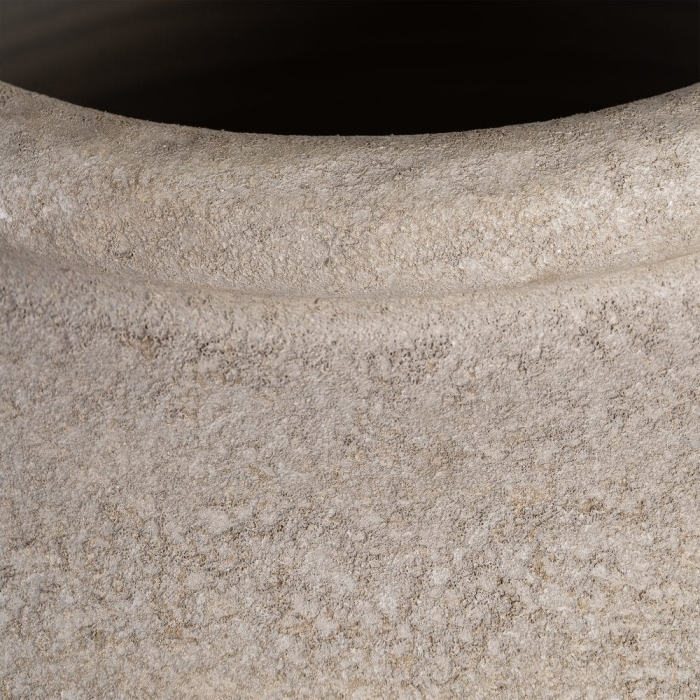 Ghiveci decorativ ceramică crem formă rotunjită [4]