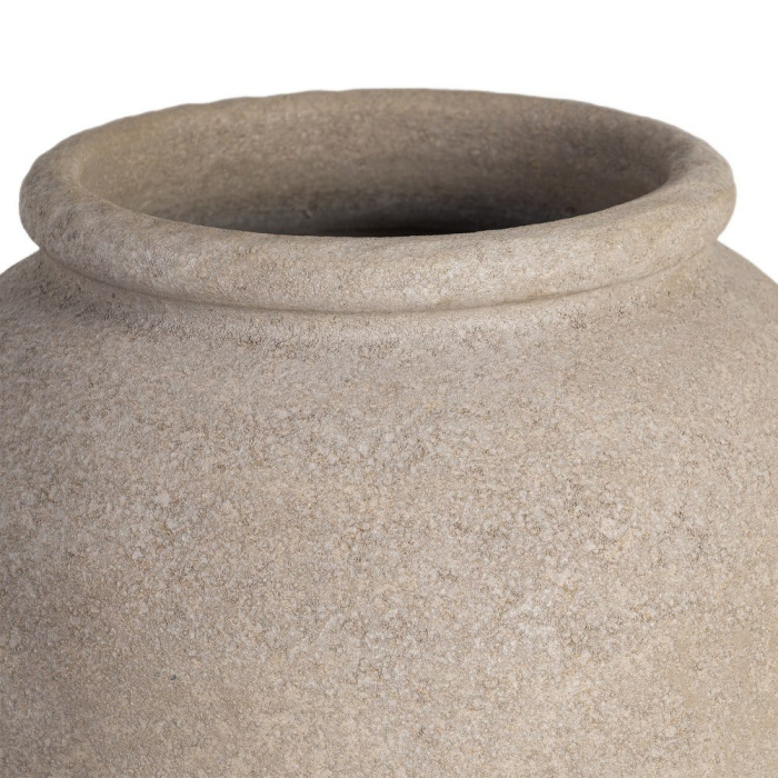 Ghiveci decorativ ceramică crem formă rotunjită [5]