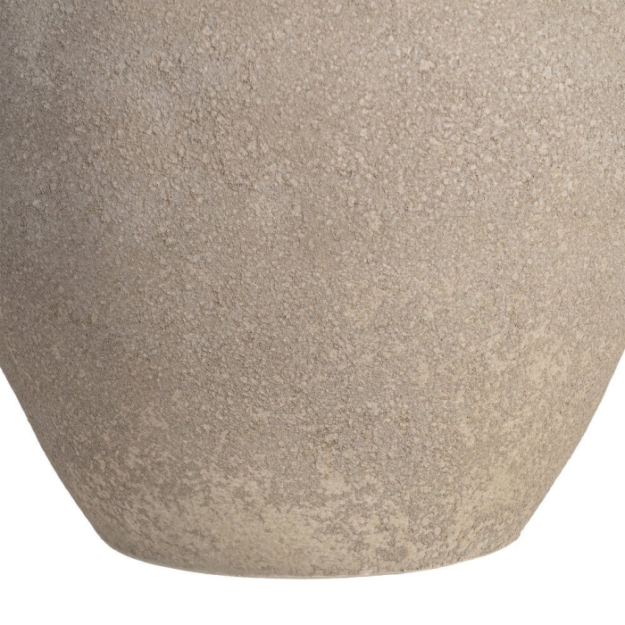 Ghiveci decorativ ceramică crem formă rotunjită lată [6]