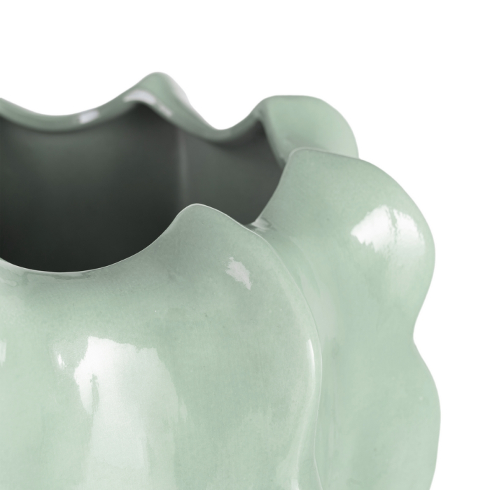 Ghiveci decorativ din ceramică mint, cea mai compactă piesă scoicată [2]