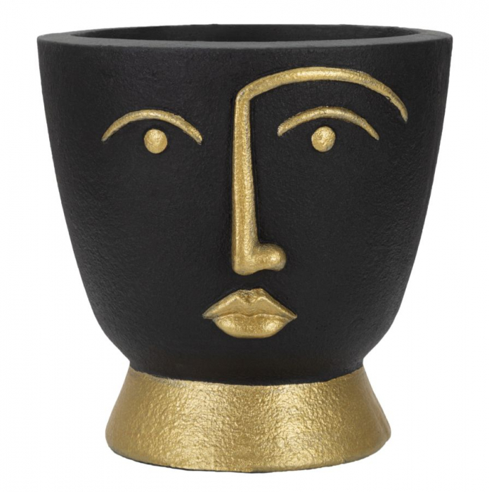 Ghiveci Modern Negru CreativDeco - Contrast Sofisticat In Decor [1]