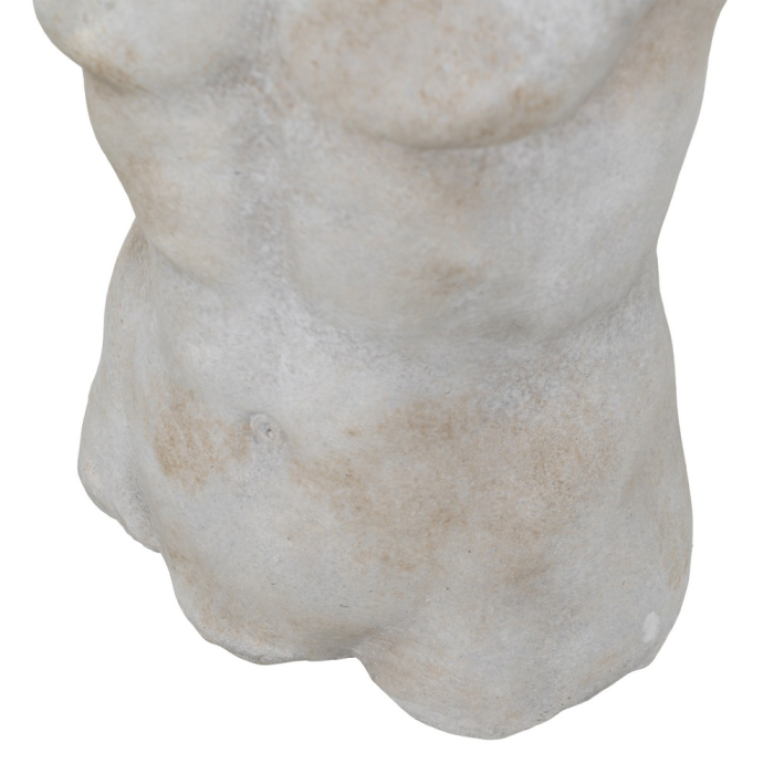 Ghiveci sculptural din ciment, bust masculin, pereche complementară [7]