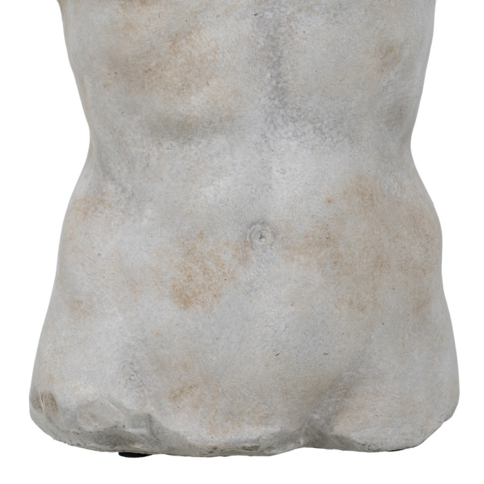 Ghiveci sculptural din ciment, bust masculin, pereche complementară [5]