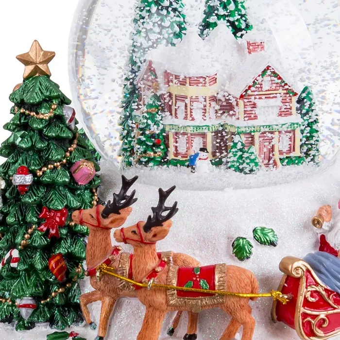 Glob apa cu Mos Craciun si reni CreativDeco - Atmosfera Craciun poveste [2]