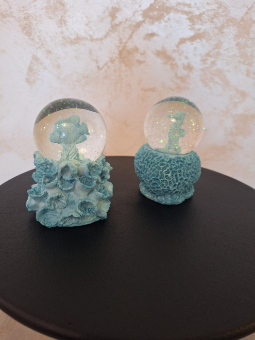 Glob de apa Azure, rasina sticla - CreativDeco.ro [2]