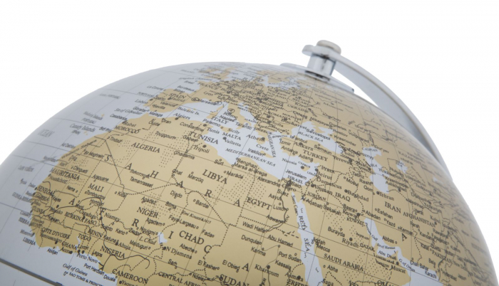 Glob Pamantesc Argintiu Auriu, Metal - CreativDeco.ro [7]