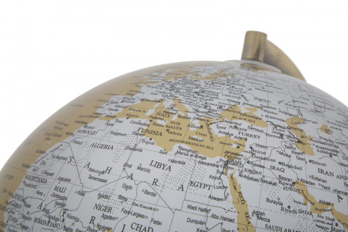 Glob pamantesc auriu cu argintiu si lumina - decoratiune eclectica pentru spatii creative | CreativDeco.ro [16]