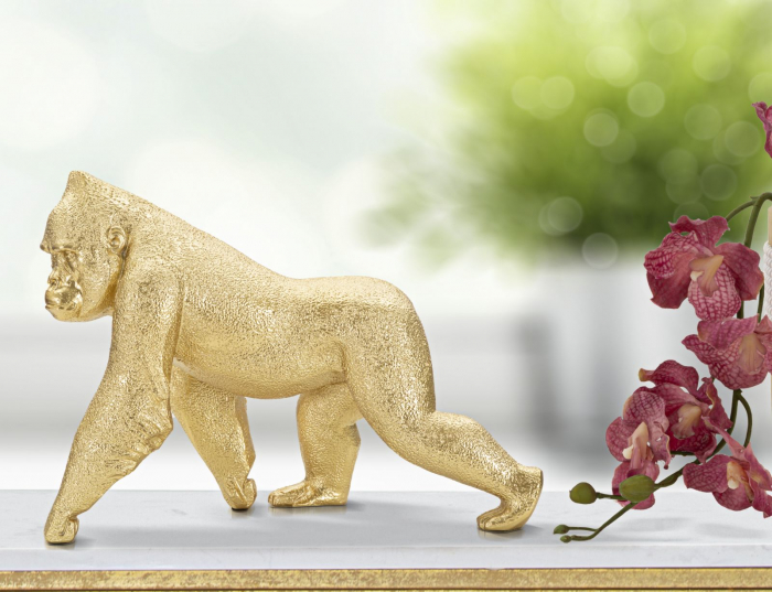 Figurina gorila aurie ornamentala - CreativDeco.ro   [5]
