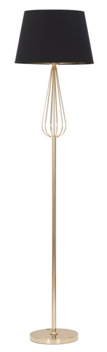 Lampa podea abajur negru picior auriu CreativDeco [8]