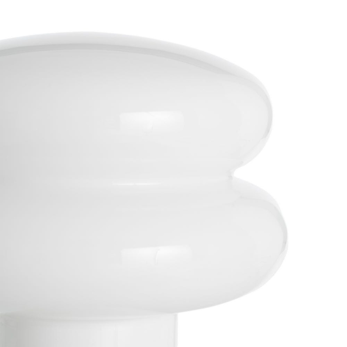 Lampă de masă albă Orbit sculpturală [2]