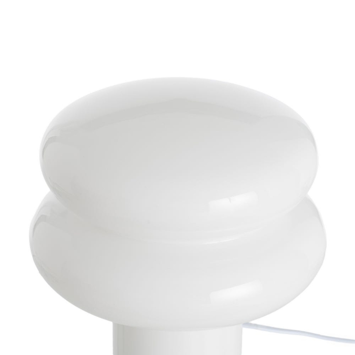 Lampă de masă albă Orbit sculpturală [3]