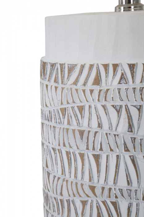 Veioza alba boho chic | Lampa de masa romantica CreativDeco [3]