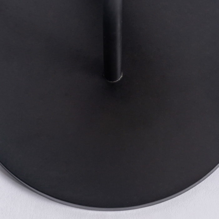 Lampă de masă art deco contemporană din fier negru și alamă aurie [4]