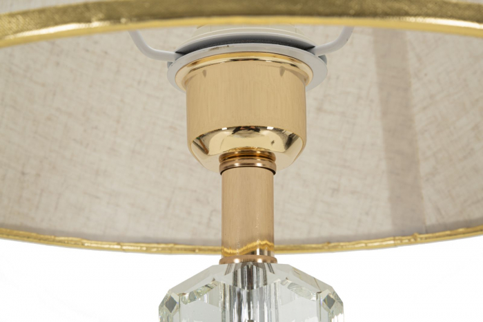 Veioza aurie cu cristal | Lampa de masa eleganta CreativDeco [2]